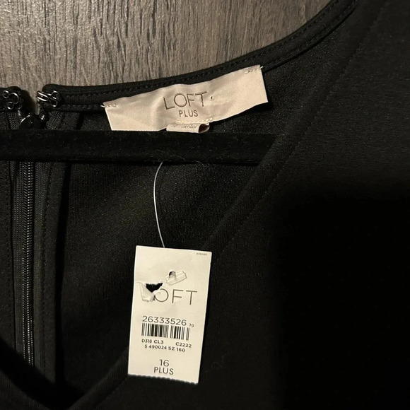 Loft Plus Mini Back Zip Dress Womens Size 16 - Picture 3 of 4